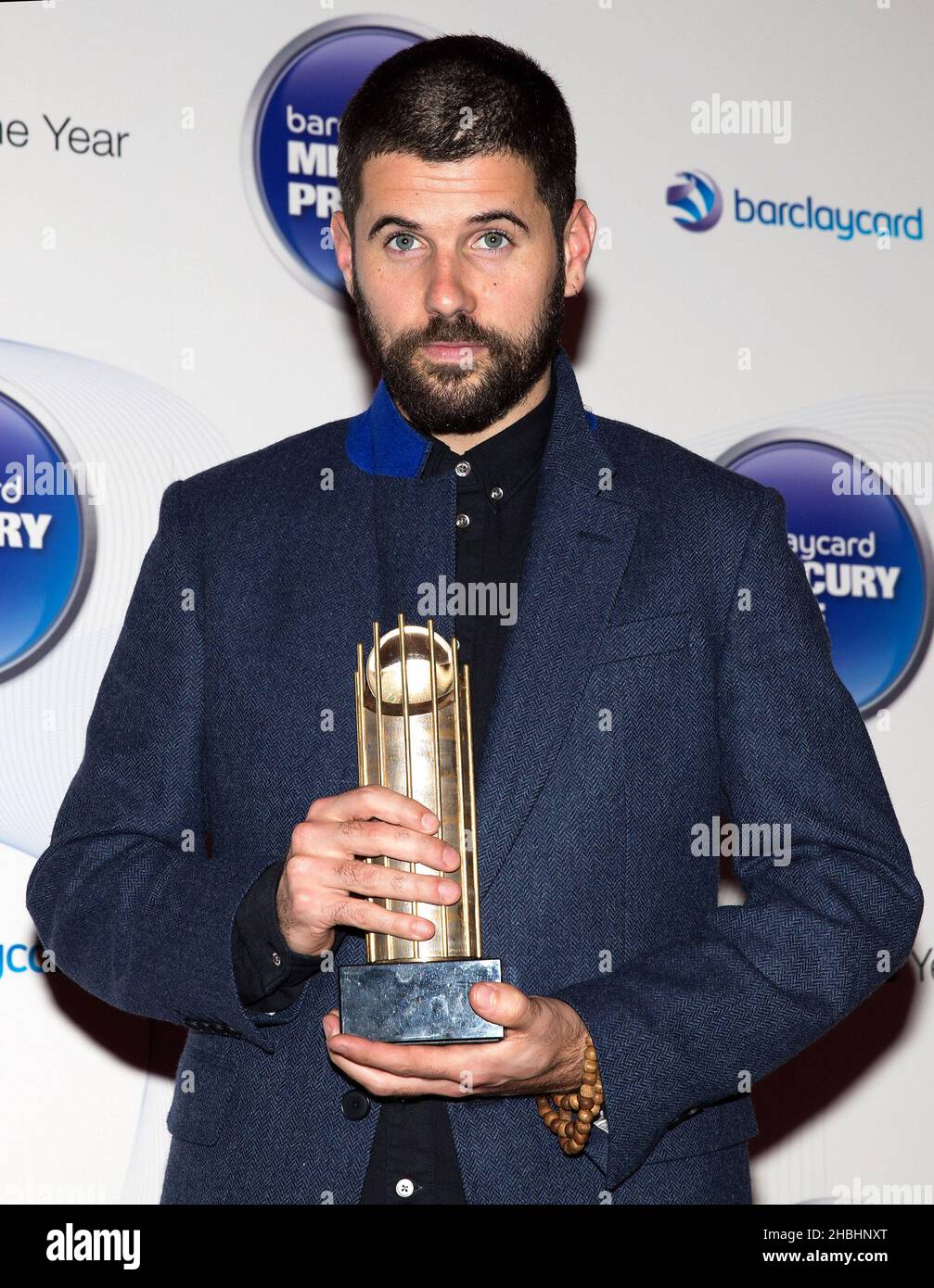 Nick Mulvey is nominated for an award at the Barclaycard Mercury Prize at the Roundhouse in London. Stock Photo