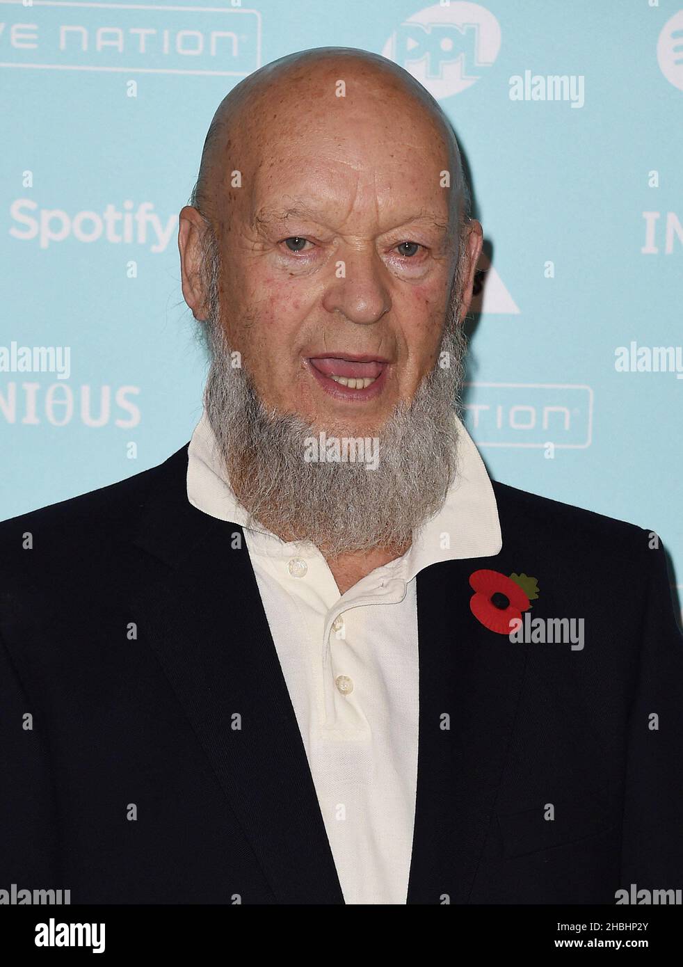 Michael Eavis attends the Music Industry Awards at the Grosvenor House