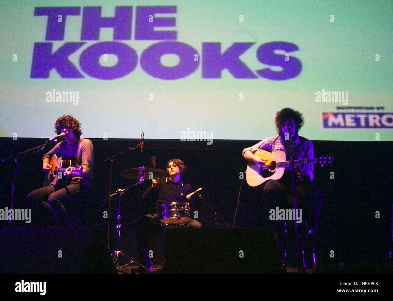 The Kooks performing live at the XFM Winter Wonderland at the Carling Brixton Academy, London. Stock Photo