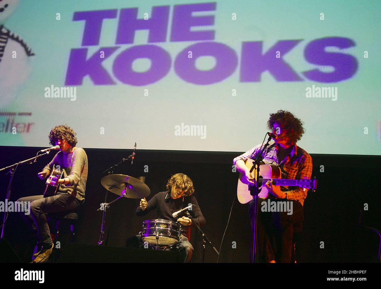 The Kooks performing live at the XFM Winter Wonderland at the Carling Brixton Academy, London. Stock Photo