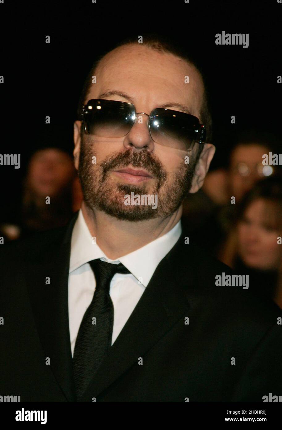 Dave Stewart of The Eurythmics arrives at the Hall of Fame Awards at the Alexandra Palace in North London. Stock Photo