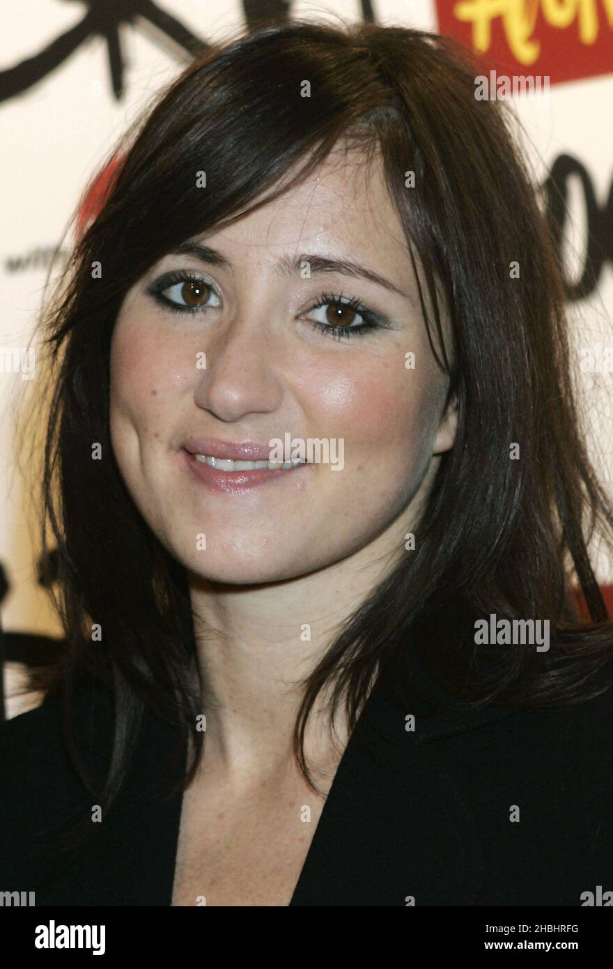 KT Tunstall poses backstage at the shortlist announcement for The Brit Awards 2006 with Mastercard, at Riverside Studios, Hammersmith, London. Stock Photo