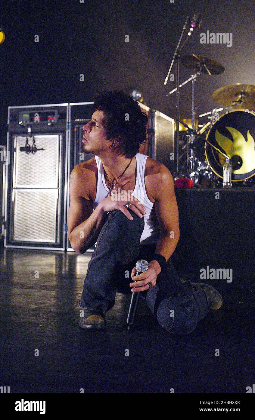 Audioslave perform live on stage at the Astoria, London. ExSound