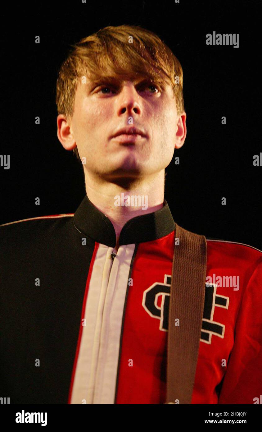 Alexander Kapranos from Franz Ferdinand play instore gig at HMV Oxford