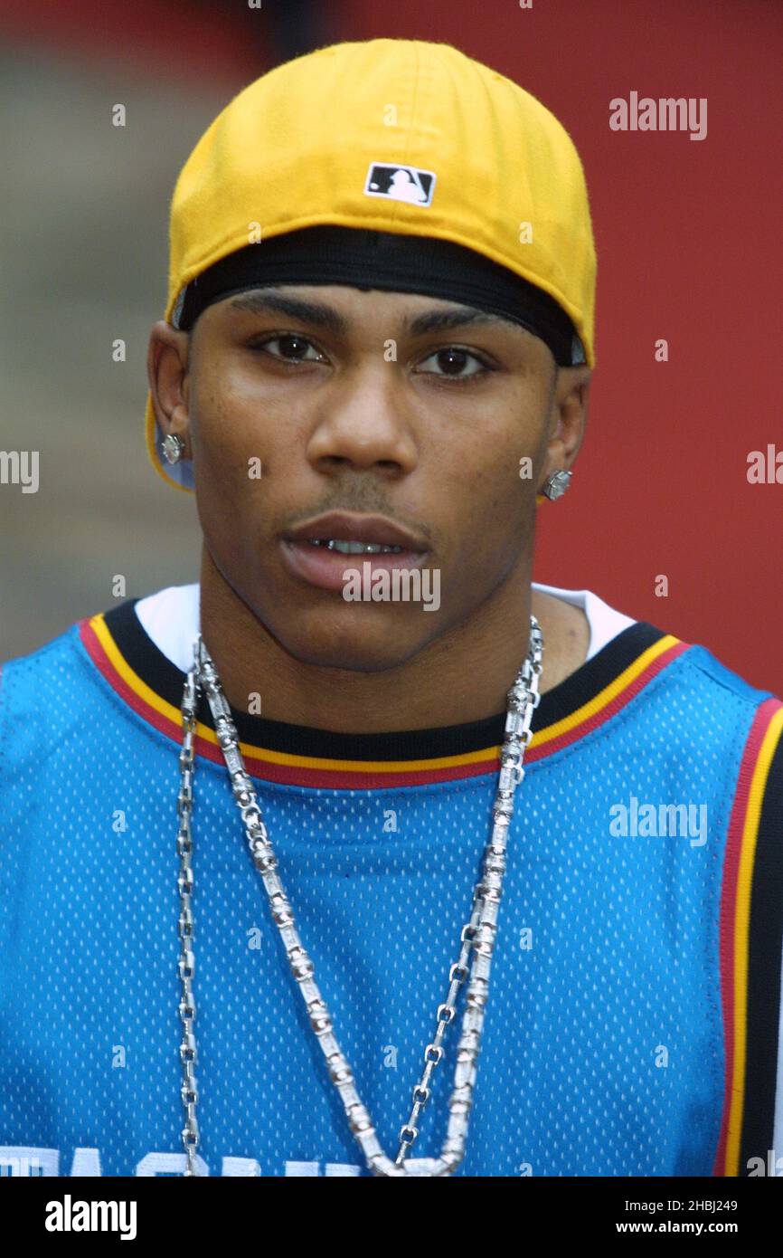 Nelly at the Monte Carlo Music Awards which took place in Monte Carlo.  Headshot. basketball sports shirt top, necklace, jewellery, cap, hat Stock  Photo - Alamy