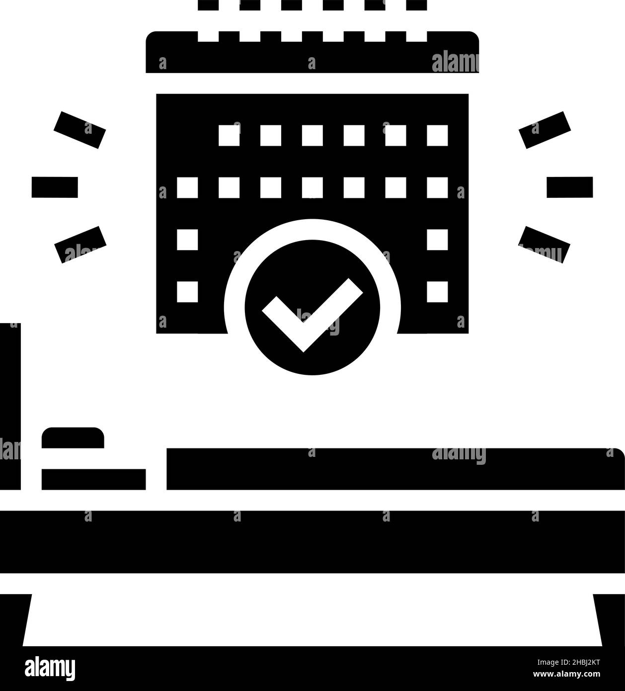 Stimulus control therapy glyph icon vector illustration stock vector