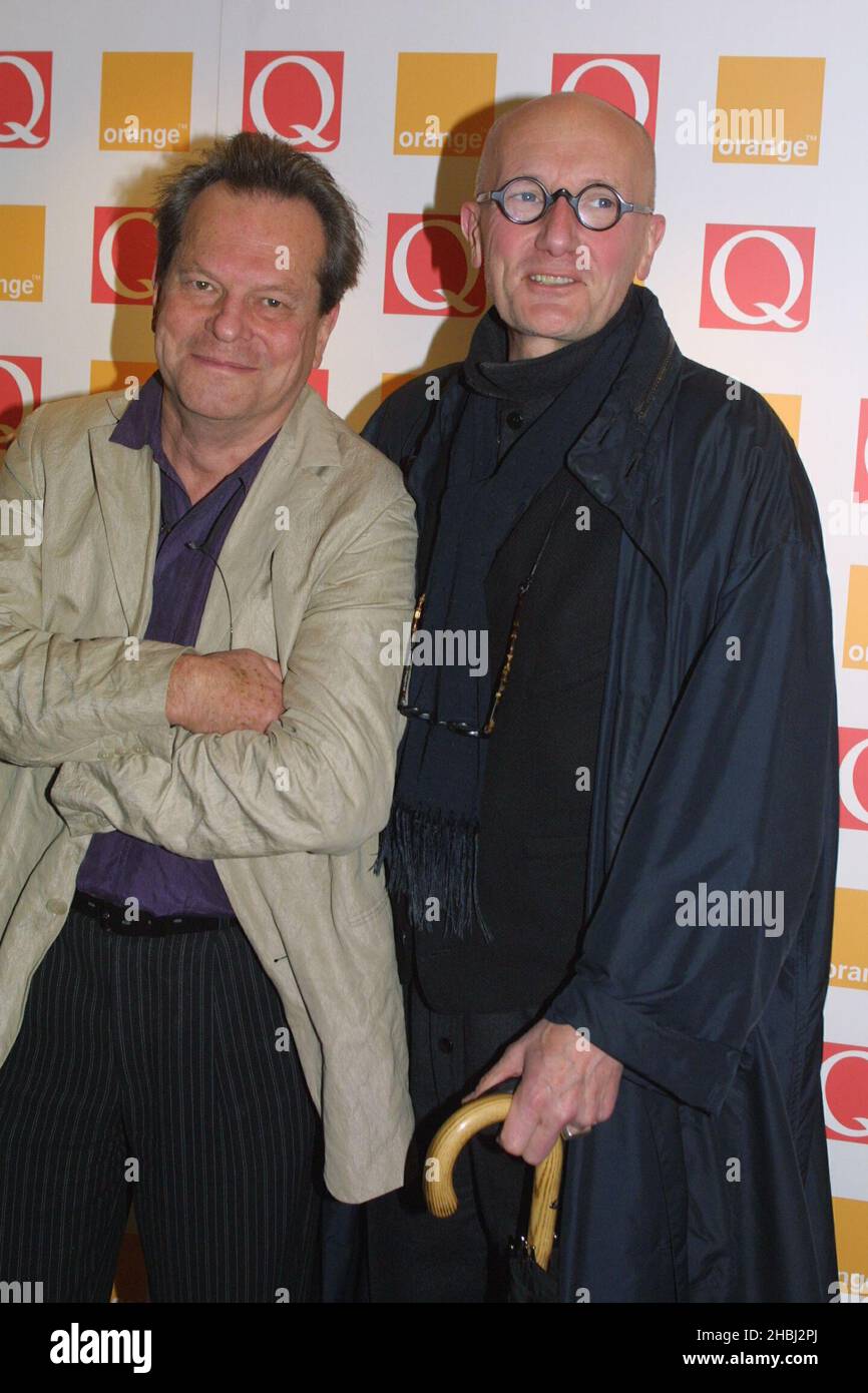 Terry Gilliam at the Q Awards held at London's Park Lane Hotel. Stock Photo