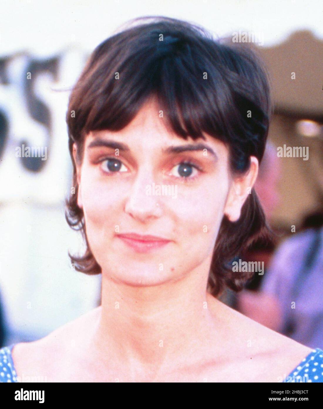 Sinead O'connor at the Phoenix Festival, 1997. Headshot Stock