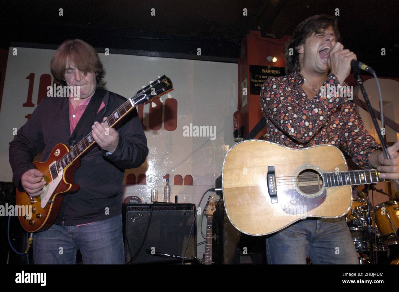 Mick Taylor playing at the 100 Club in London. Stock Photo