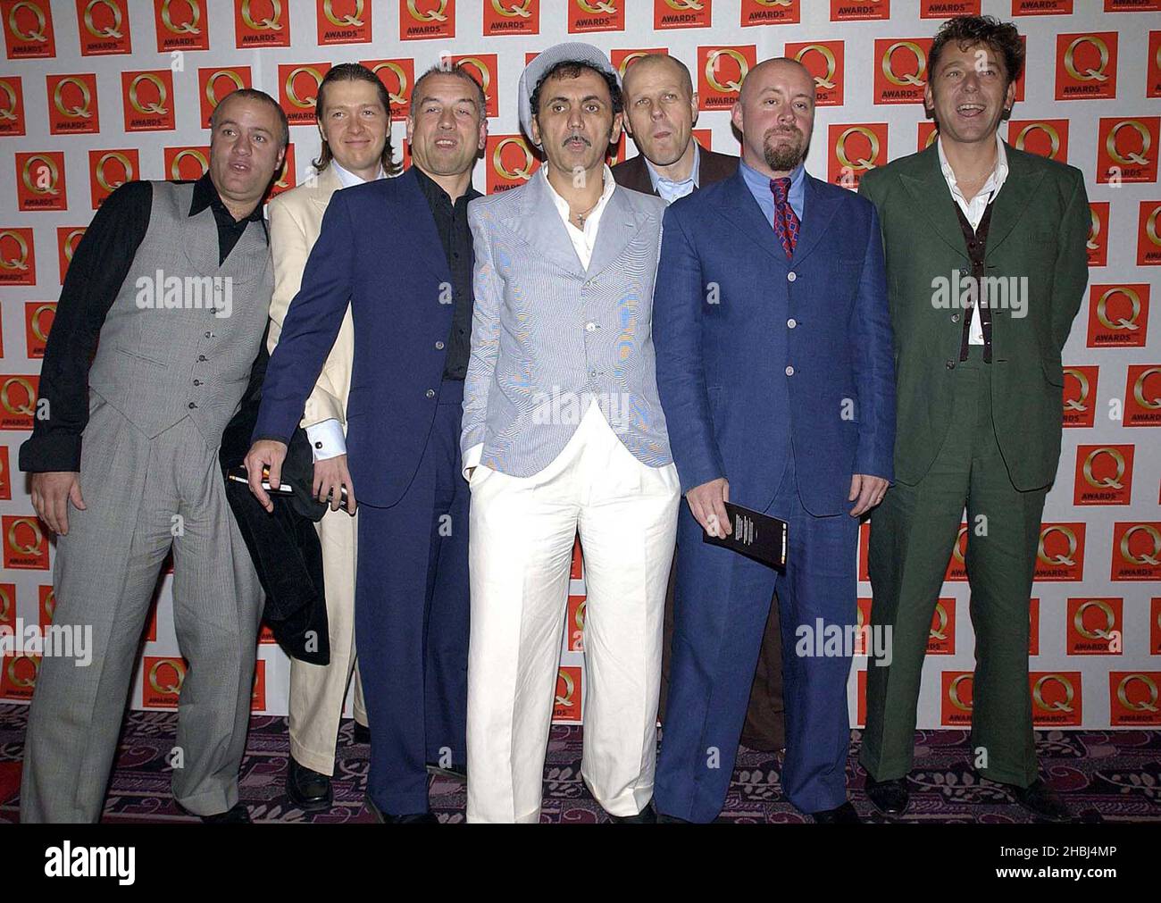 Kevin Roland with Dexys Midnight Runners at the Q Awards at the Park Lane Hotel, London. Stock Photo