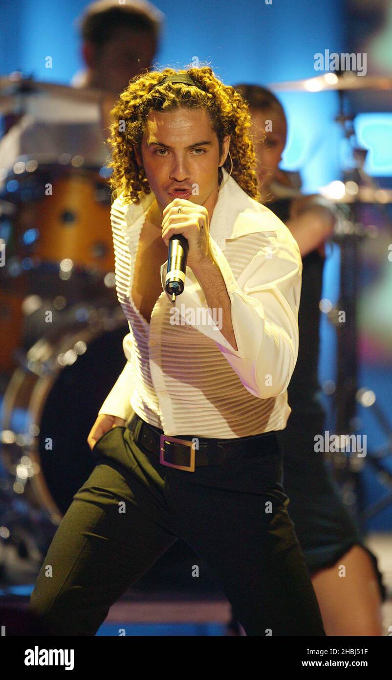 David Bisbal best Latin American Artist performs live on stage at the World Music Awards at the Sporting Club, Monte Carlo Stock Photo