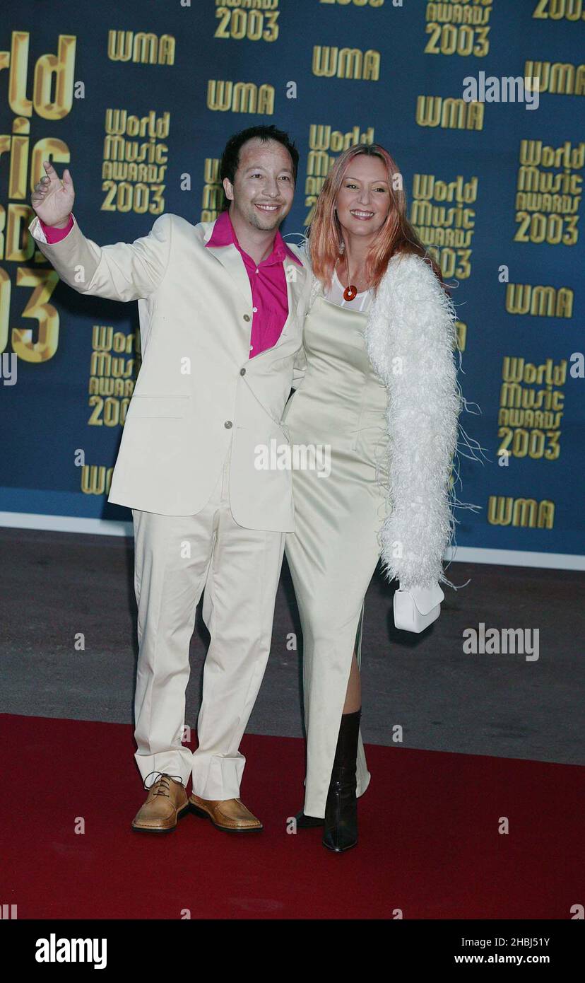 DJ Bobo and partner at the World Music Awards at the Sporting Club ...