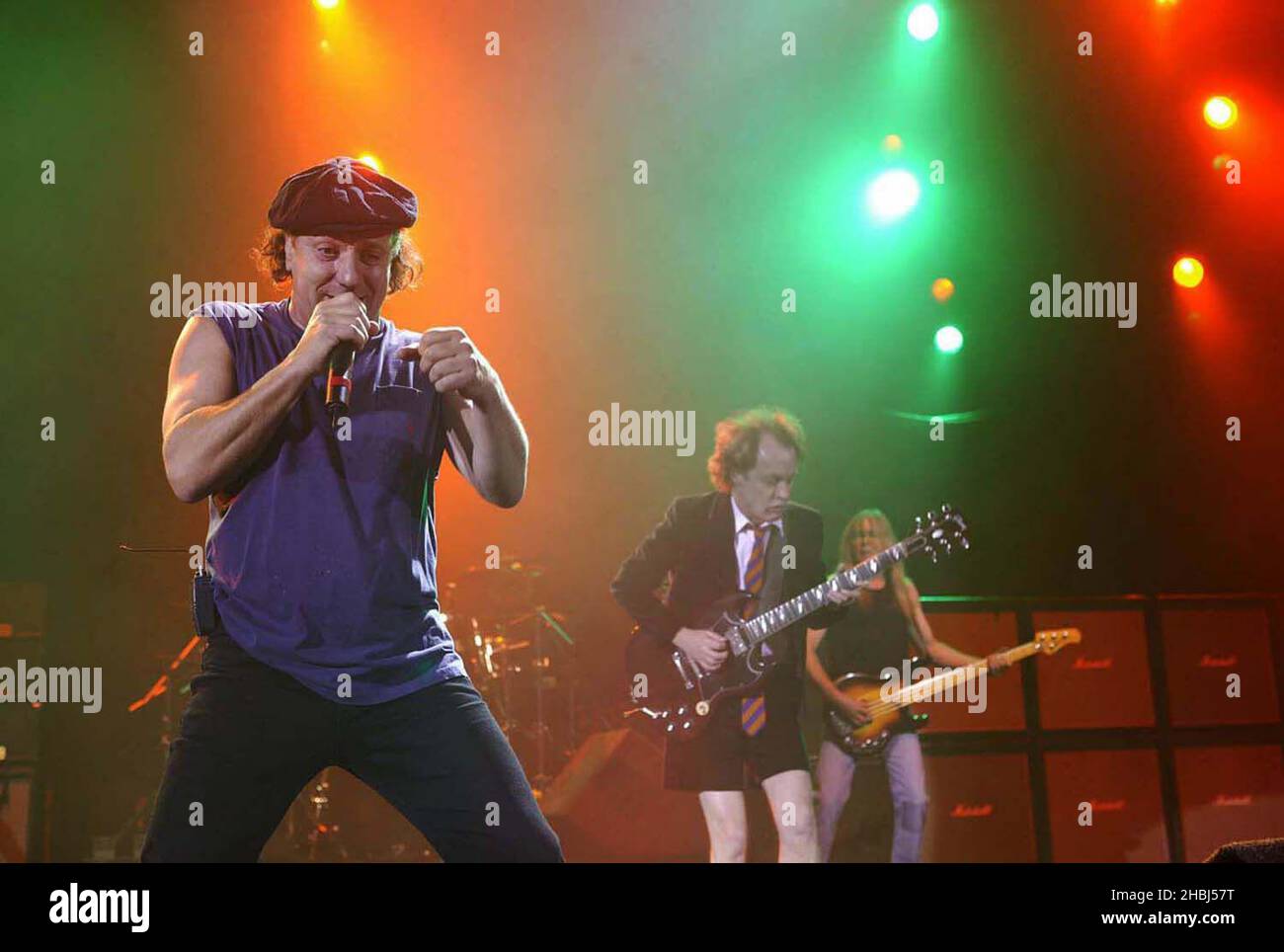 ACDC perform live on stage at the Hammersmith Apollo in London Stock ...