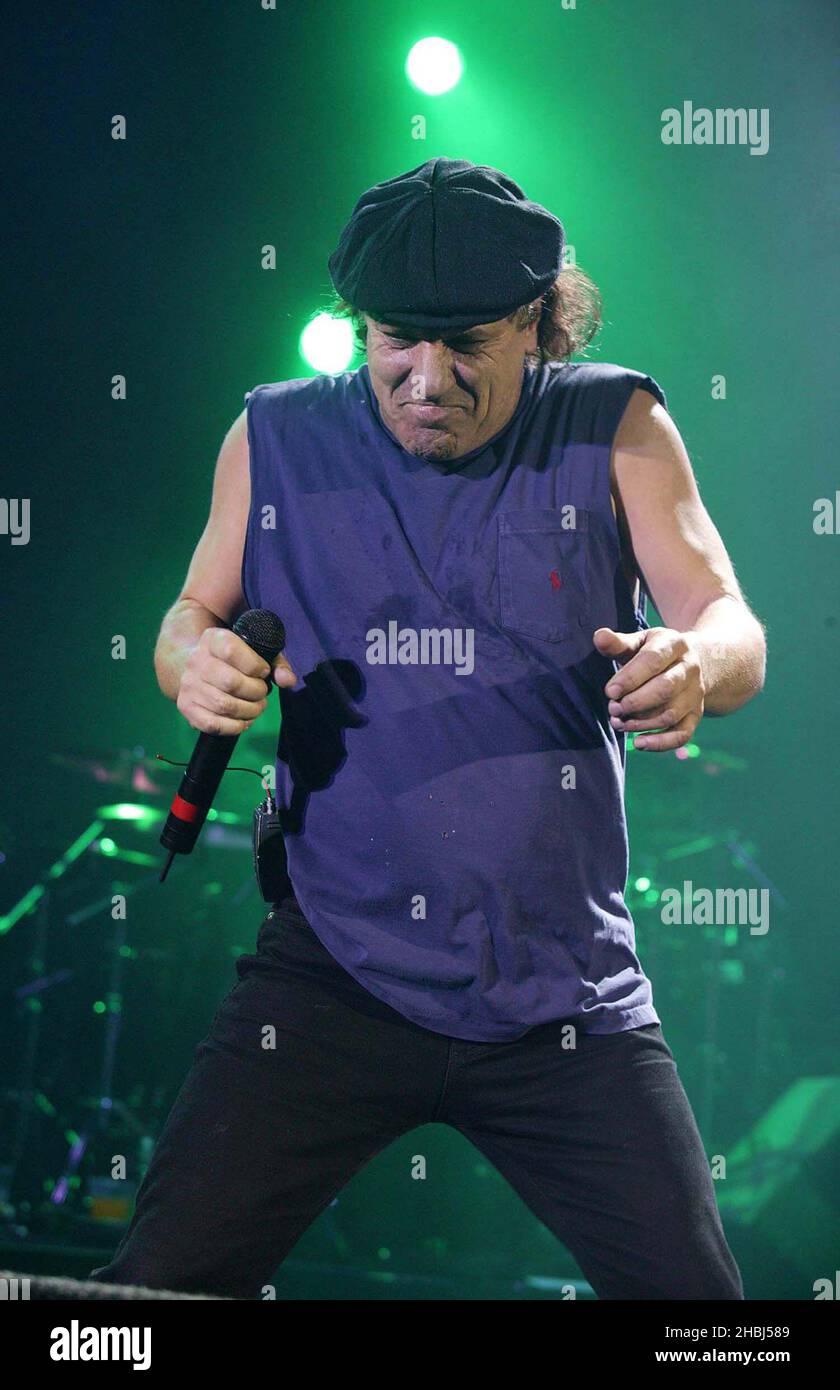 ACDC perform live on stage at the Hammersmith Apollo in London Stock ...