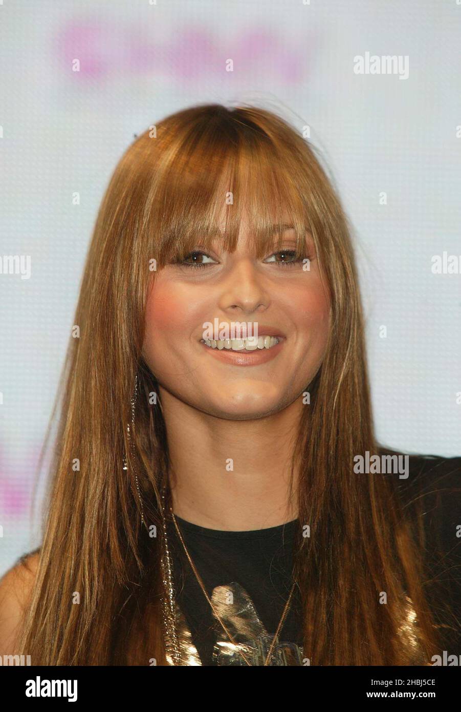 Holly Valance promotes her new cd at HMV Oxford Circus London. Stock Photo