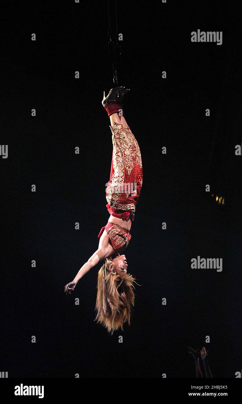 Beyonce performs live on stage at the Wembley Arena, London Stock Photo ...