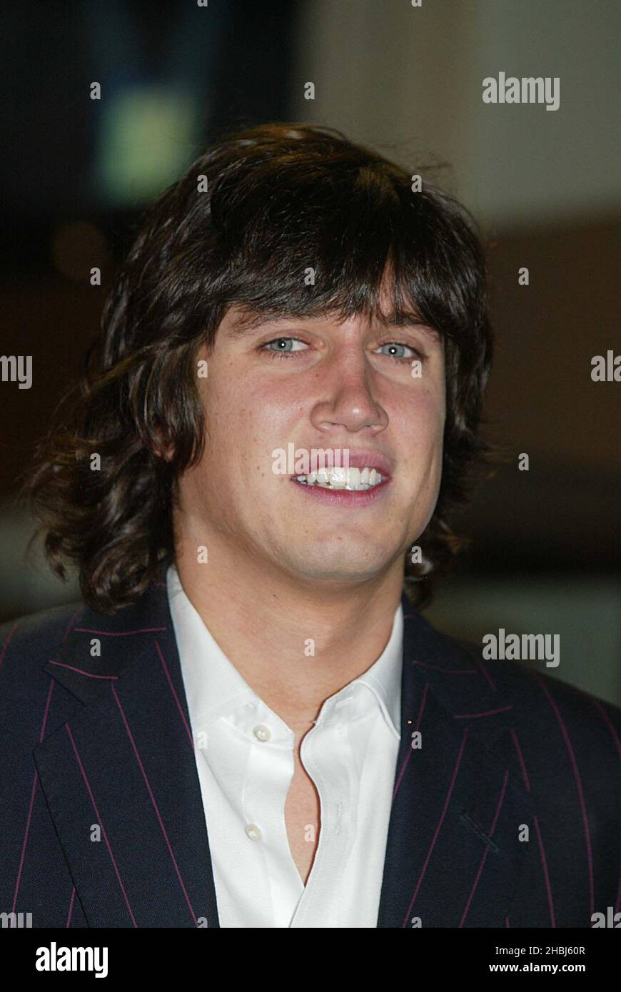 Vernon Kay Channel Four TV presenter head shot at the DVD Launch Premier of Robbie Williams at