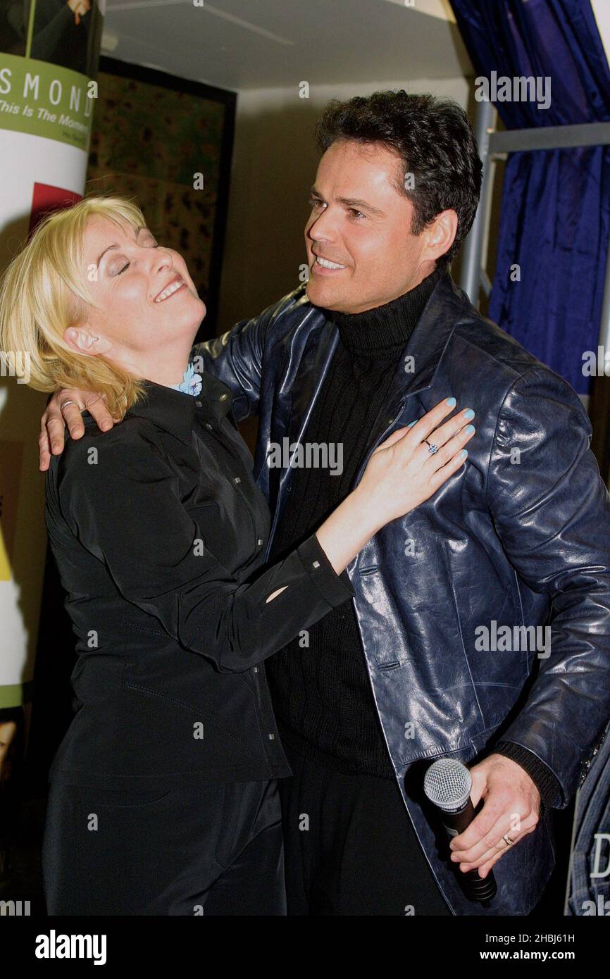 Donny Osmond signs copies of his album at Virgin Megastore in London