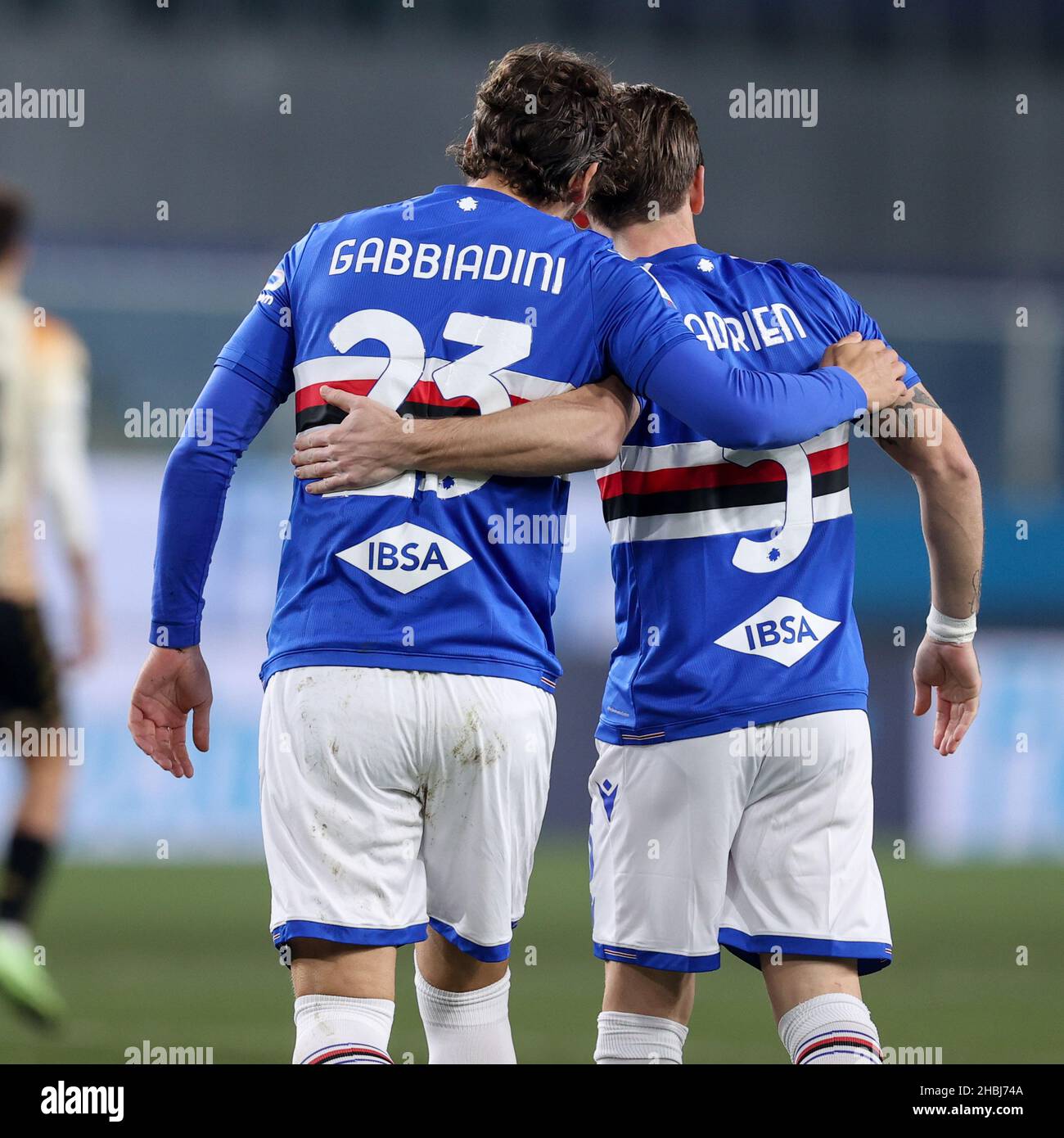 Genoa, Italy. 30 April 2022. Manolo Portanova of Genoa CFC in action during  the Serie A football match between UC Sampdoria and Genoa CFC. Credit:  Nicolò Campo/Alamy Live News Stock Photo - Alamy