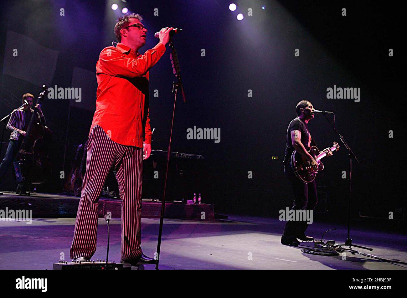 Canadian Group Barenaked Ladies perform live on stage at the Carling