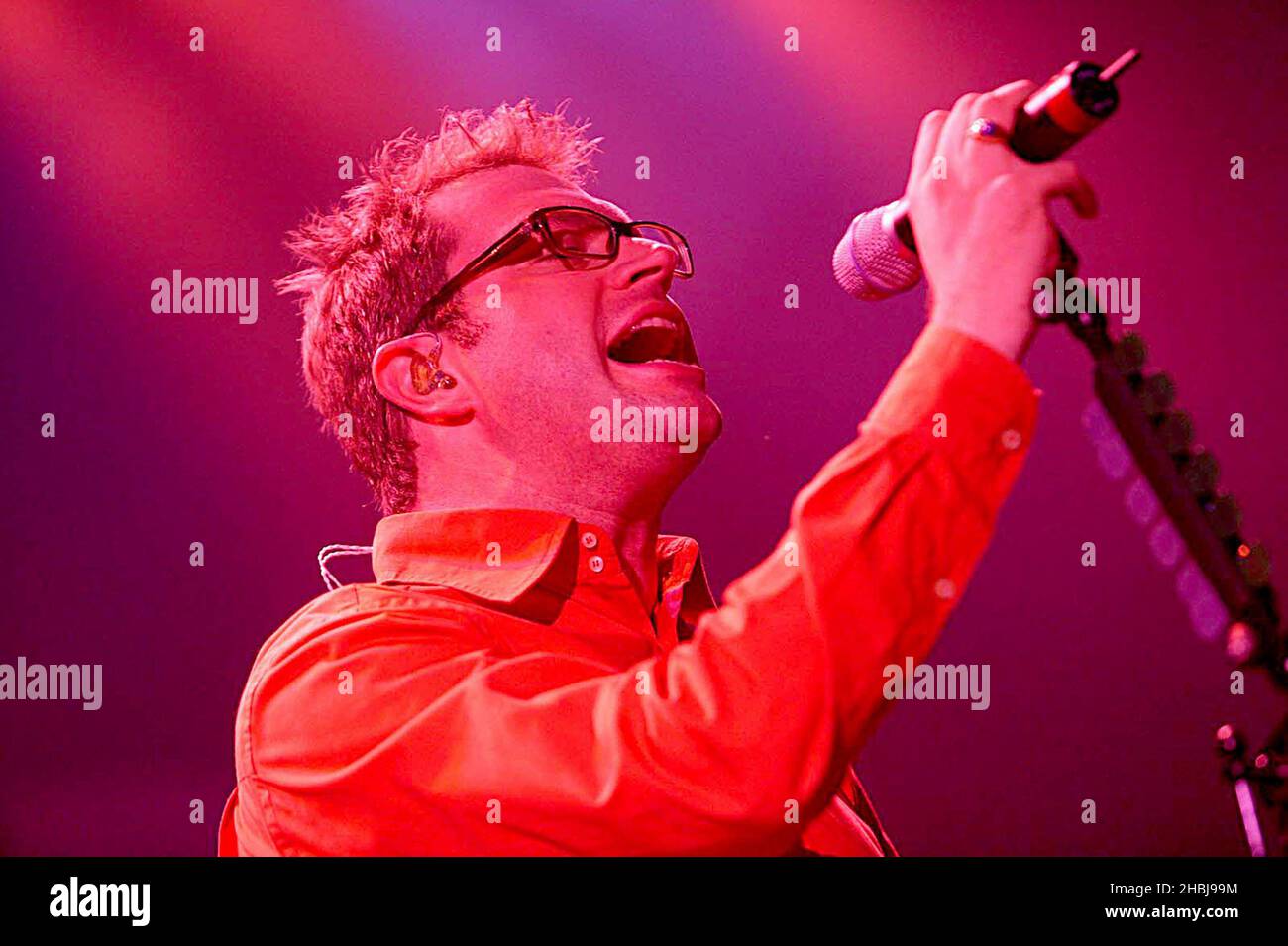 Canadian Group Barenaked Ladies perform live on stage at the Carling