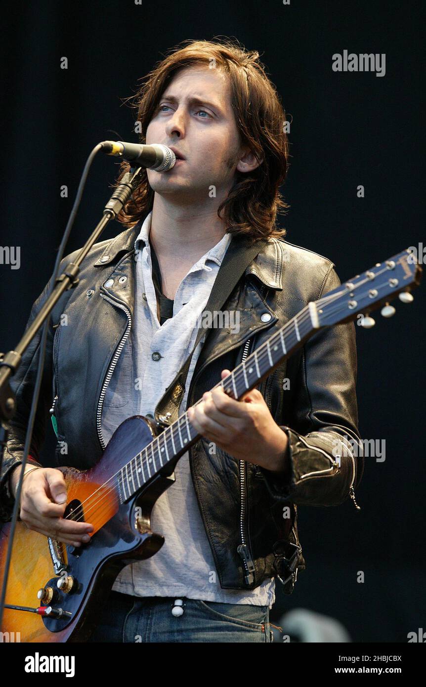 The Libertines perform live on stage on the second day of "The Carling