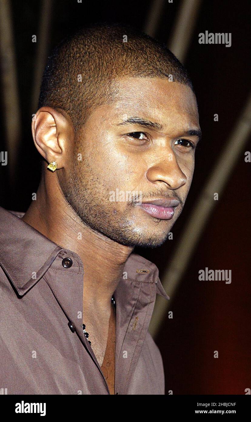 Usher arrives at the Clive Davis Dinner Party prior to the World Music Awards at the Crustacea Restaurant at the Aladdin Hotel in Las Vegas, USA. Stock Photo