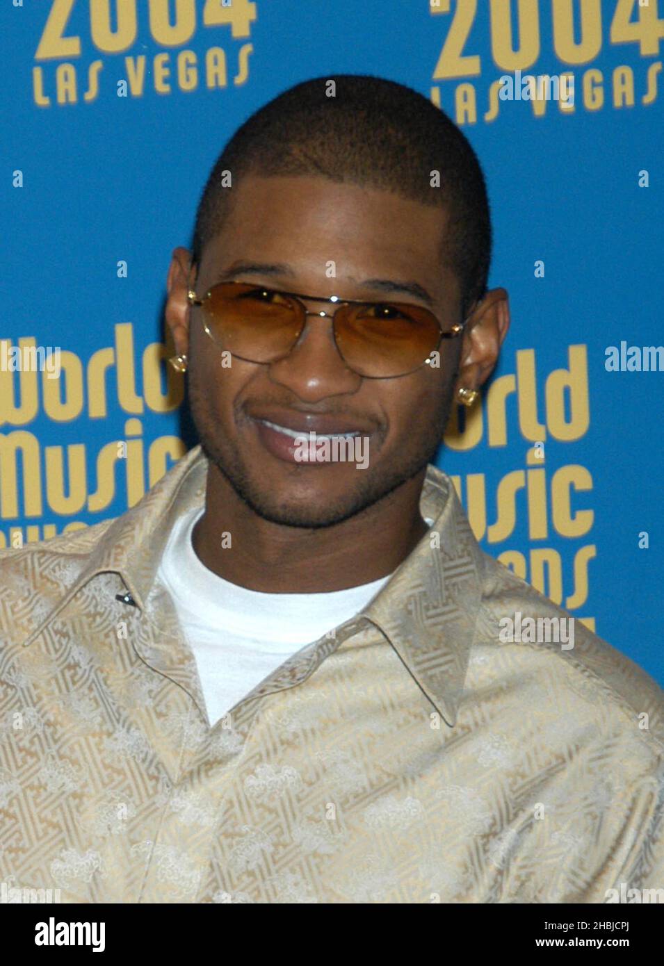 Usher at the 2004 world music awards in las vegas hires stock