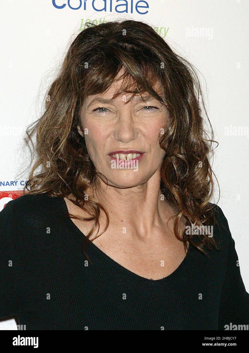 Jane Birkin at the 'Entente Cordiale 100th Anniversary Concert: Rendezvous 100' at Wembley Arena in London. Stock Photo