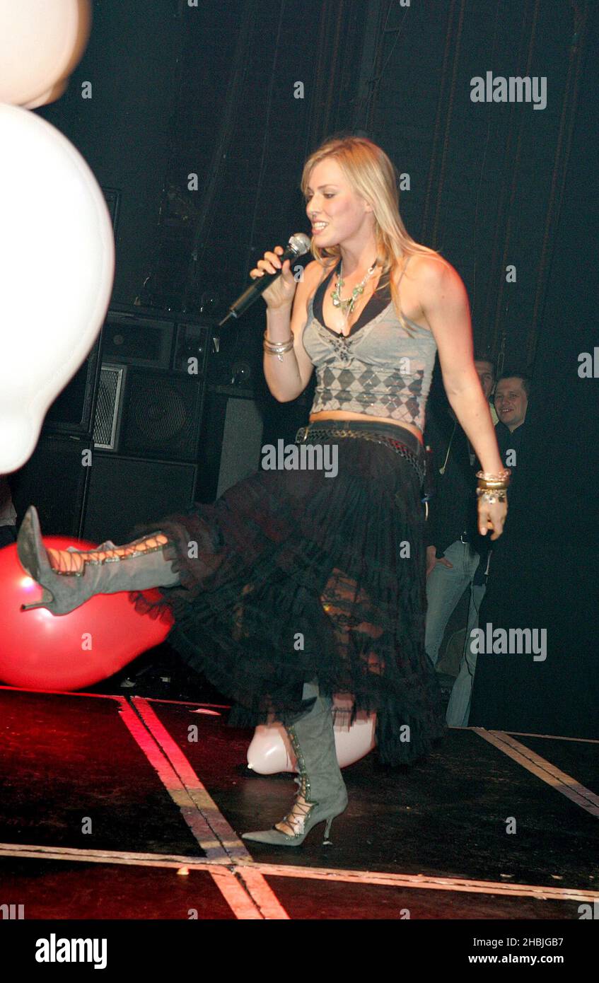 Pop star Natasha Bedingfield performs on stage during popular gay night