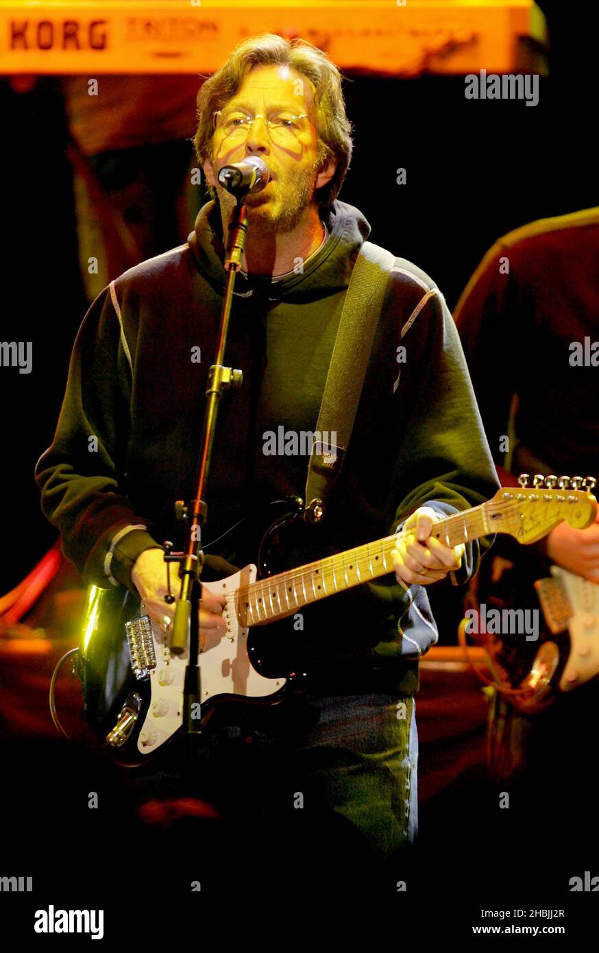 Eric Clapton guests on stage with UB40 performing headling final