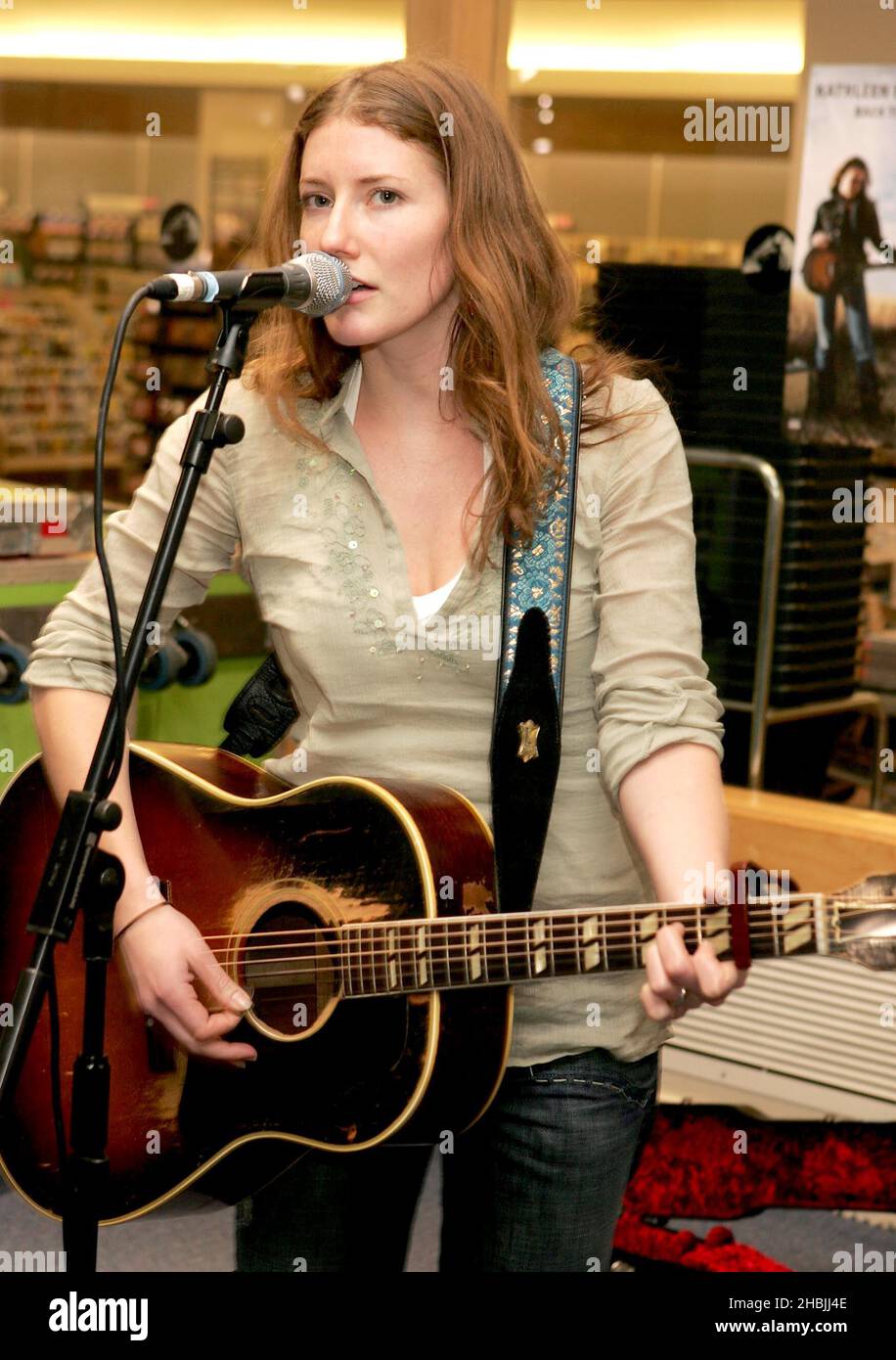 Canadian singersongwriter Kathleen Edwards performs live and signs copies of her second album