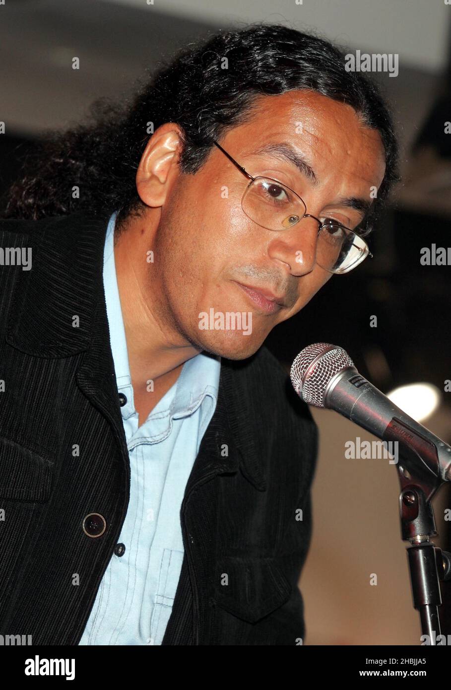 Phil Alexander managing editor of Mojo Magazine hosts at 'The MOJO Honours List Launch Party', the launch event for MOJO's second annual awards, at HMV Oxford Street on May 4, 2005 in London. Stock Photo