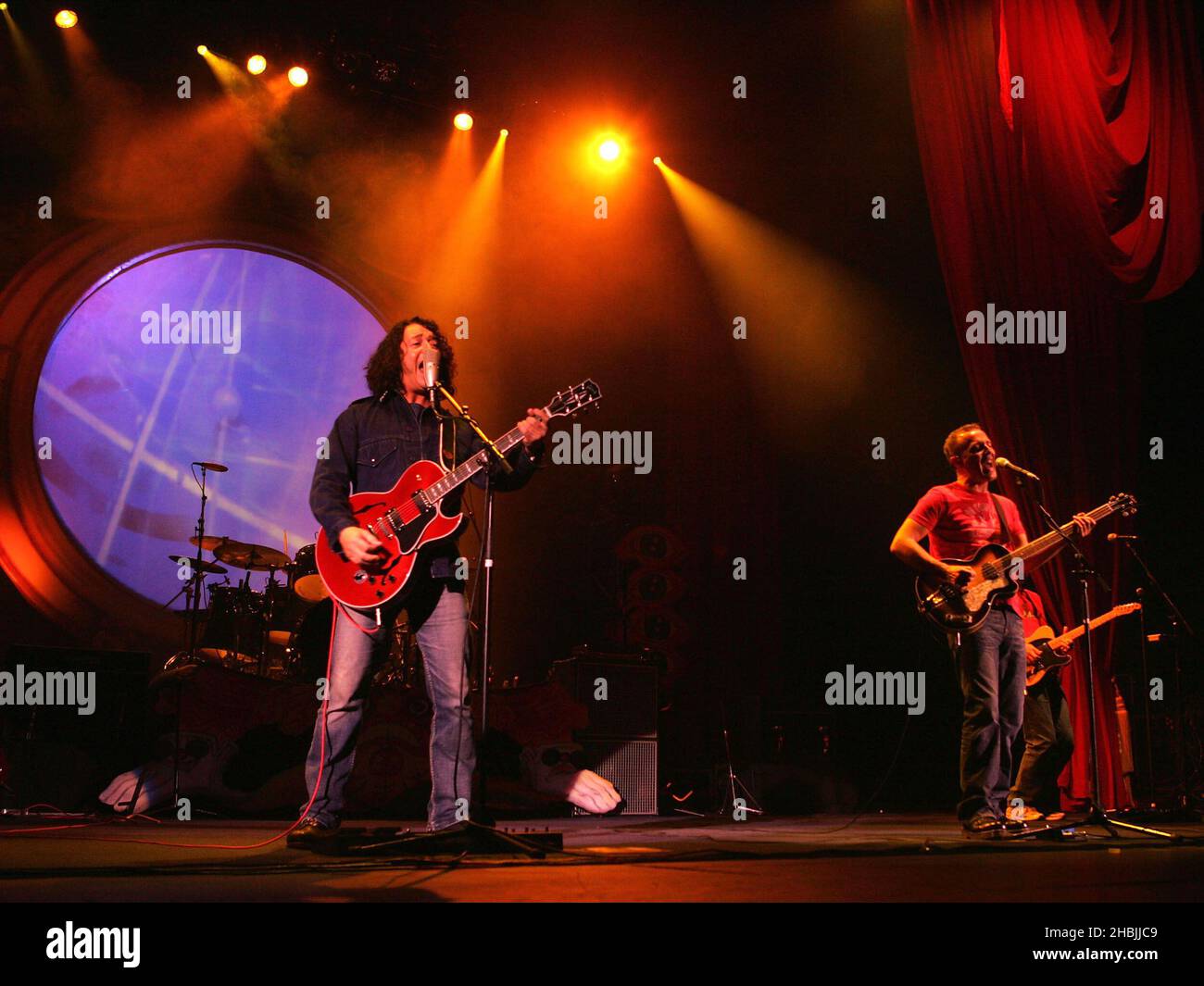 Tears for Fears; Roland Orzabal and Curt Smith performs on stage at Carling Apollo Hammersmith in London. Stock Photo