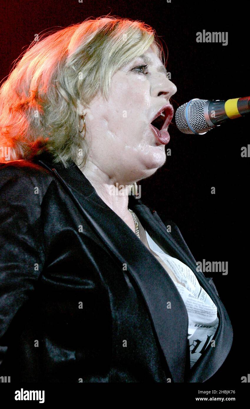 Marianne Faithfull performs live on stage at the Shepherd's Bush Empire in London. Stock Photo