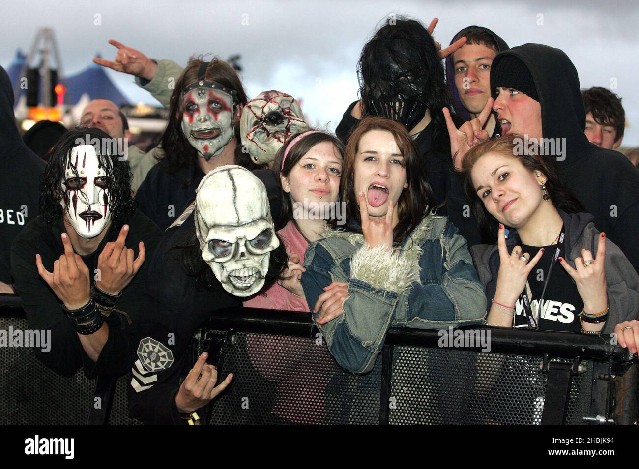 Fans slipknot hi-res stock photography and
