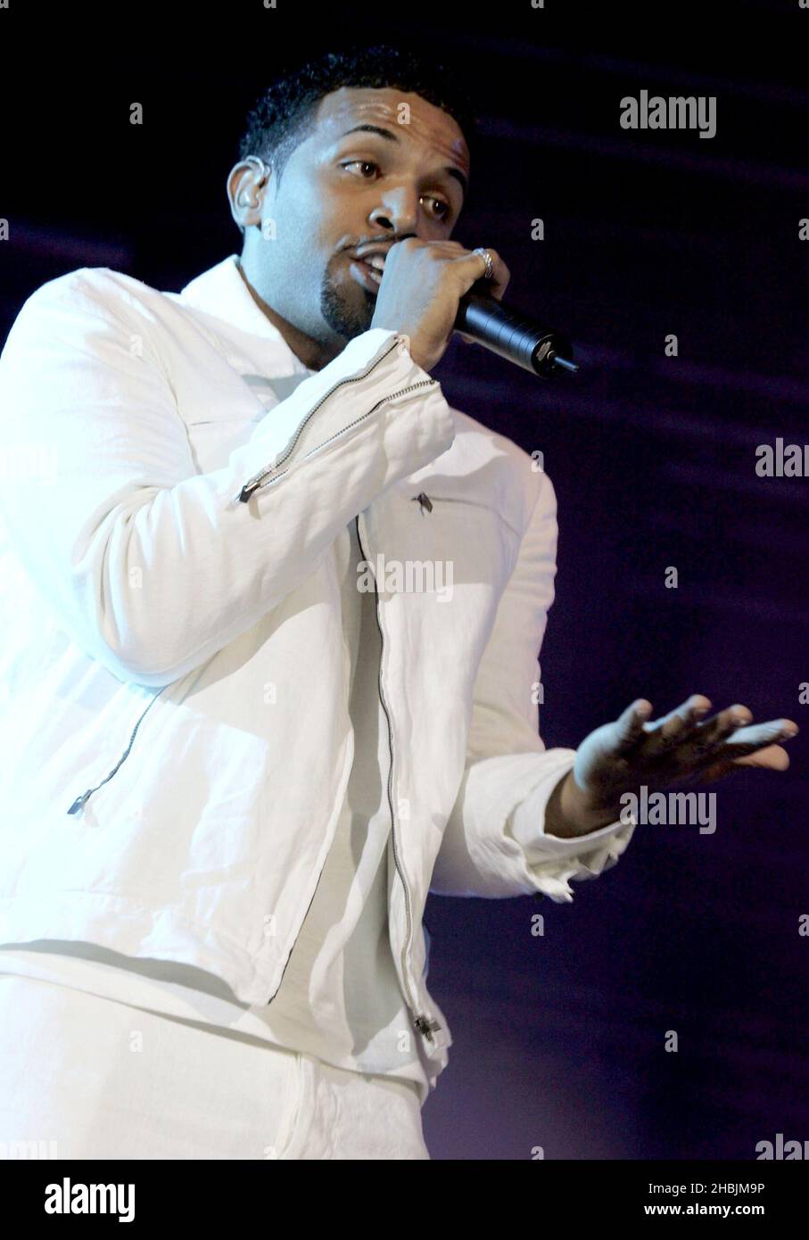 Singer Craig David performs on stage at Somerset House in London. The ...