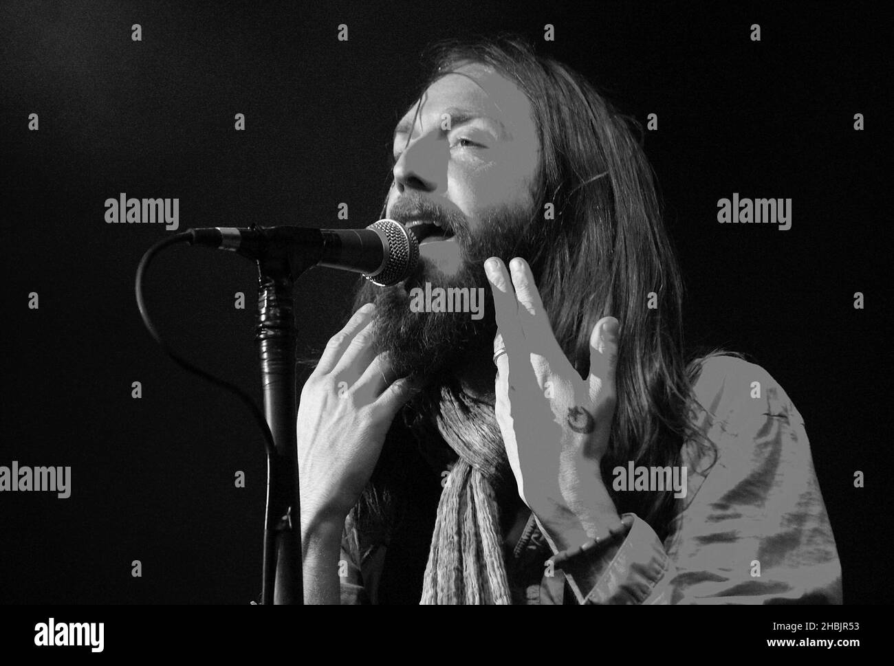 Black Crowes perform live on stage at the Shepherds Bush Empire in
