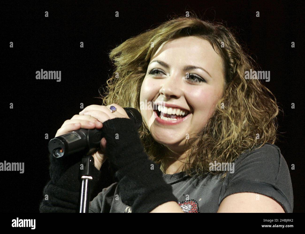 Charlotte Church performs on stage Stock Photo Alamy