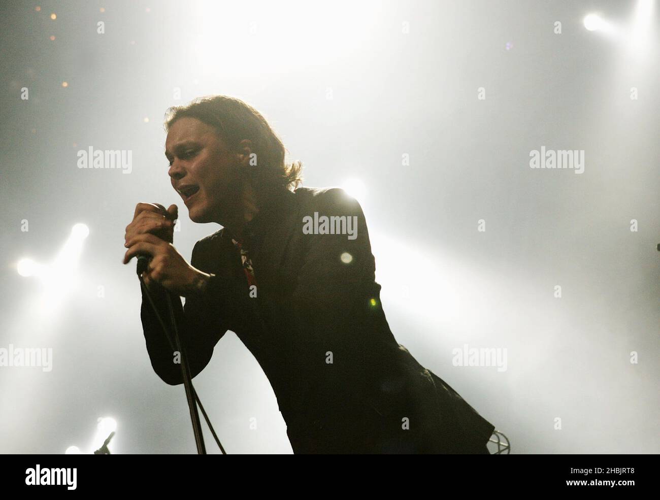 Ville Valo of Finnish goth-rock band HIM. Stock Photo