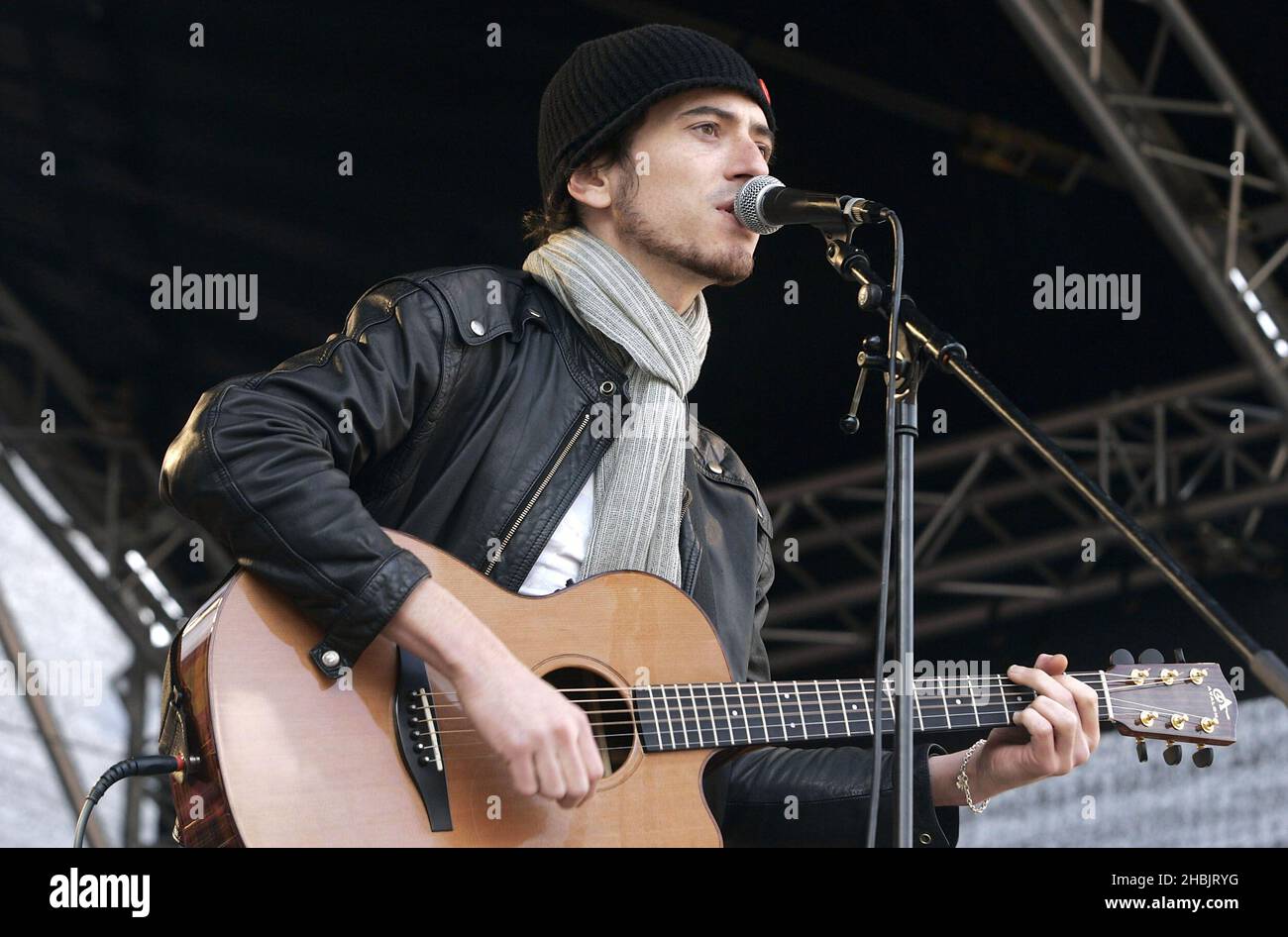 Drew McConnell, bass player of Babyshambles replaces Pete Doherty. Stock Photo