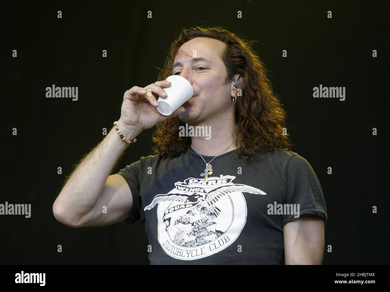 Steve Augeri of Journey on stage Stock Photo - Alamy