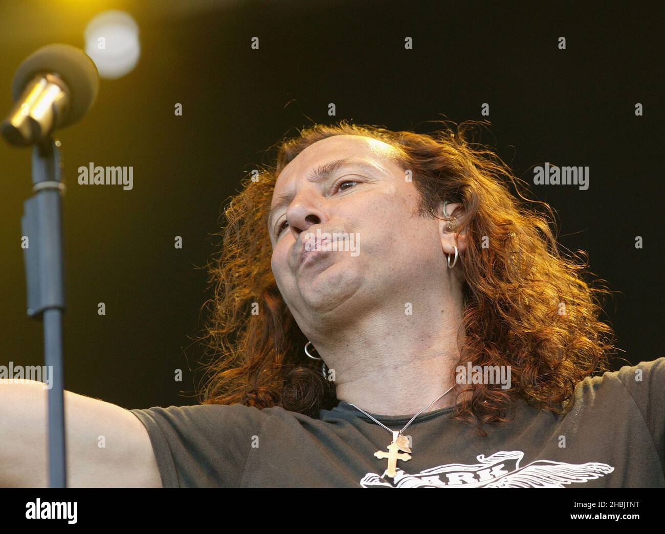 Steve Augeri of Journey on stage Stock Photo Alamy