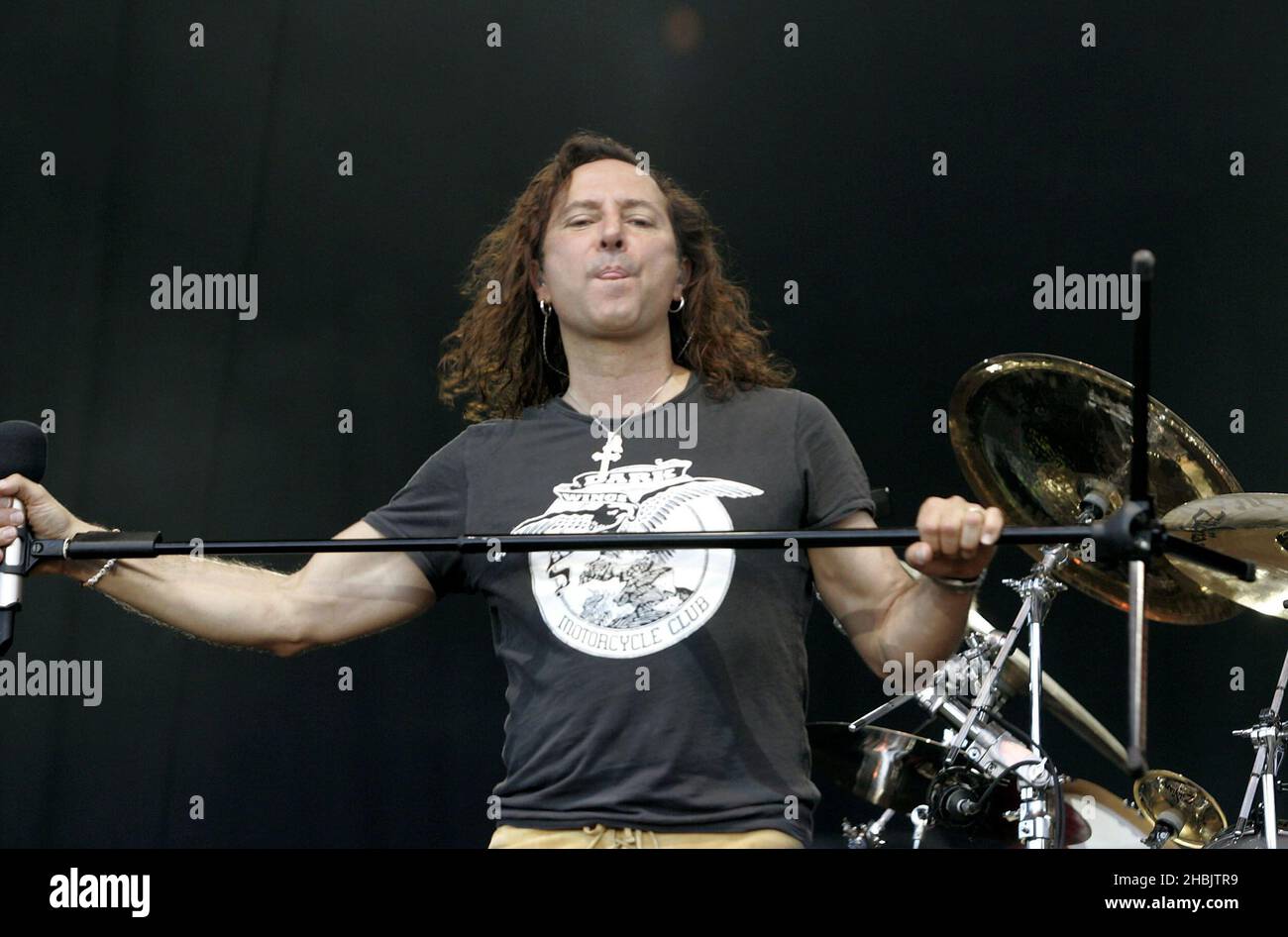 Steve Augeri of Journey on stage Stock Photo Alamy