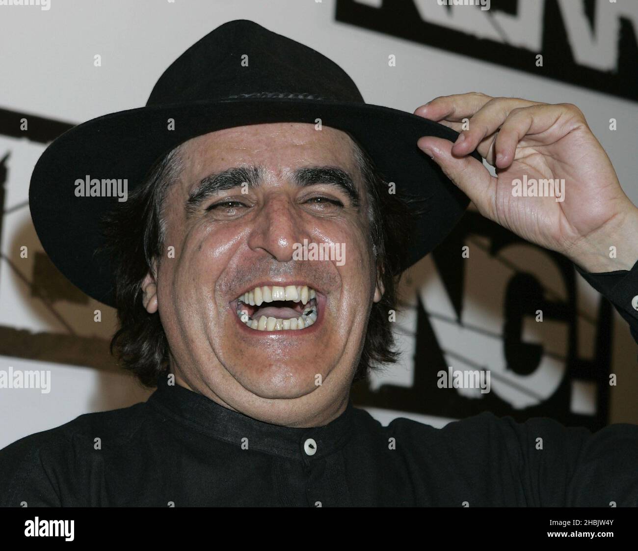 Jaz Coleman of Killing Joke arriving. Stock Photo