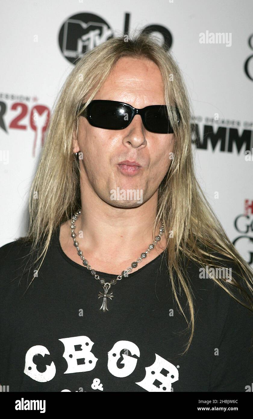 Jerry Cantrell of Alice in Chains arriving. Stock Photo