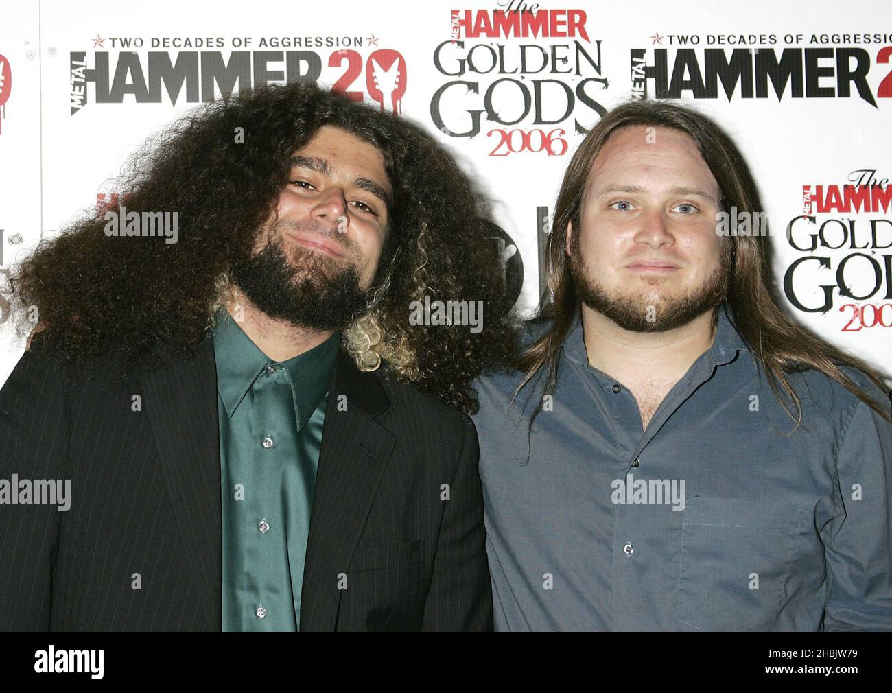 Coheed and Cambria arriving. Stock Photo