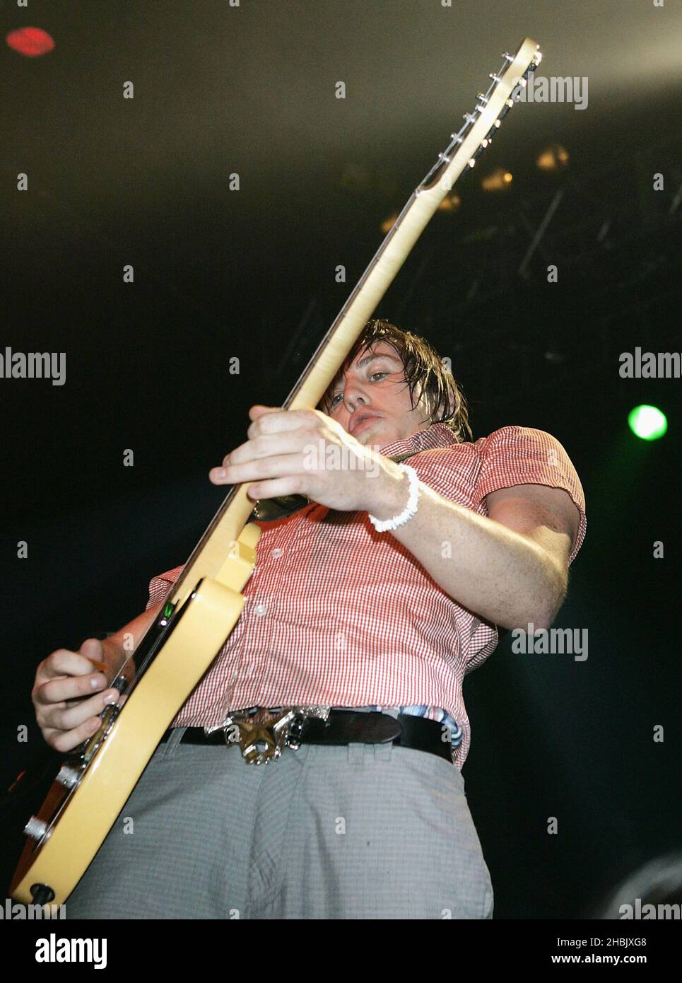 Danny jones of mcfly performs live on stage hi-res stock photography ...