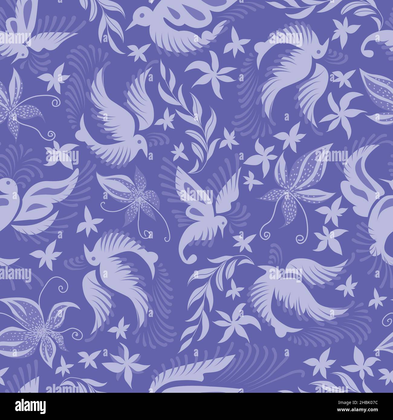 Seamless tropical pattern Stock Vector Image & Art - Alamy