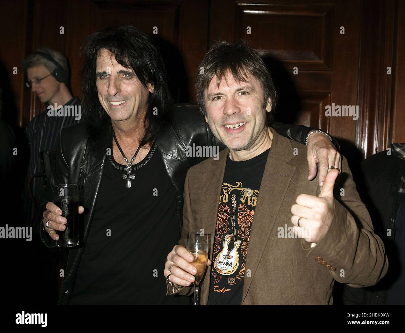 Alice Cooper and Bruce Dickinson arrive at the Classic Rock Awards at ...